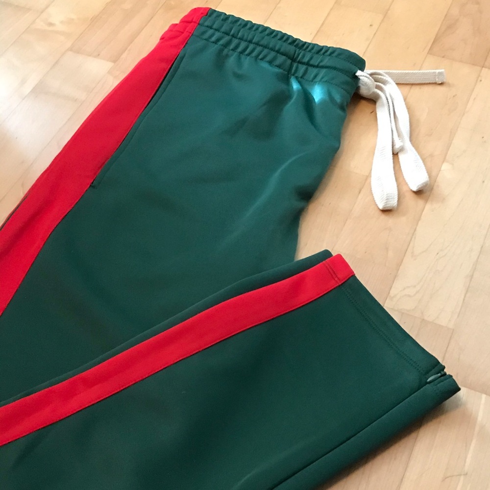 GUCCI TYPE TRACK PANTS - SIZE: XL